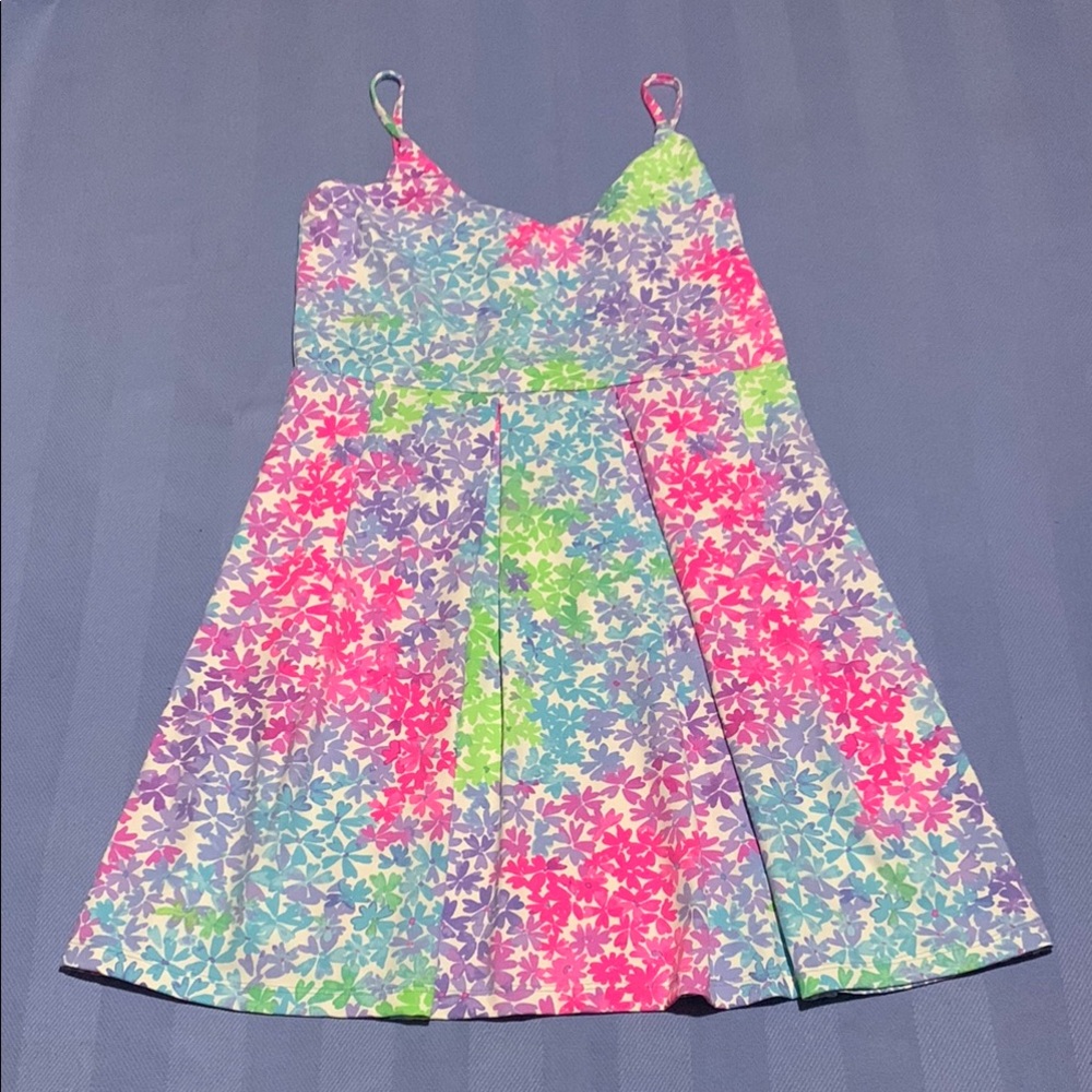Size S Mahi Gold never worn Emmaline dress in rainbow floral